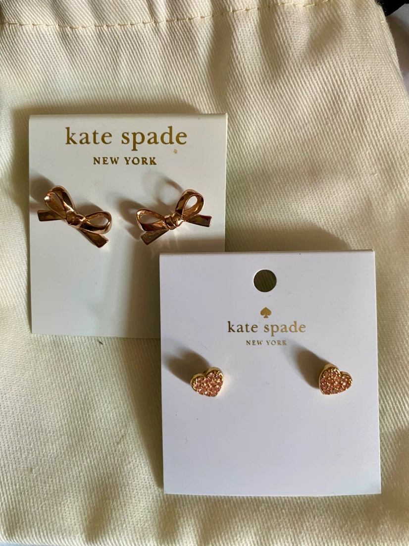 Kate Spade Bow and Heart Stud Earrings - photo 3