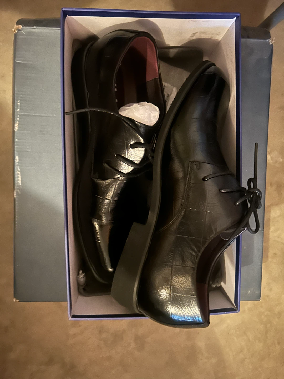 Brand New men’s Black Dress Shoes size 26 - photo 2