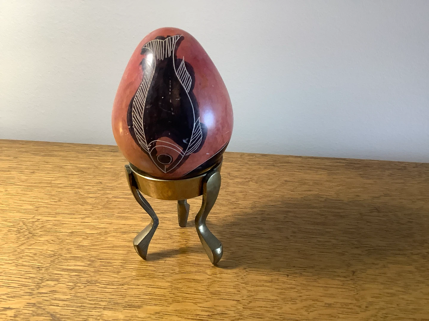 Vt Hd Crafted Soapstone Egg from Kenya 🐞