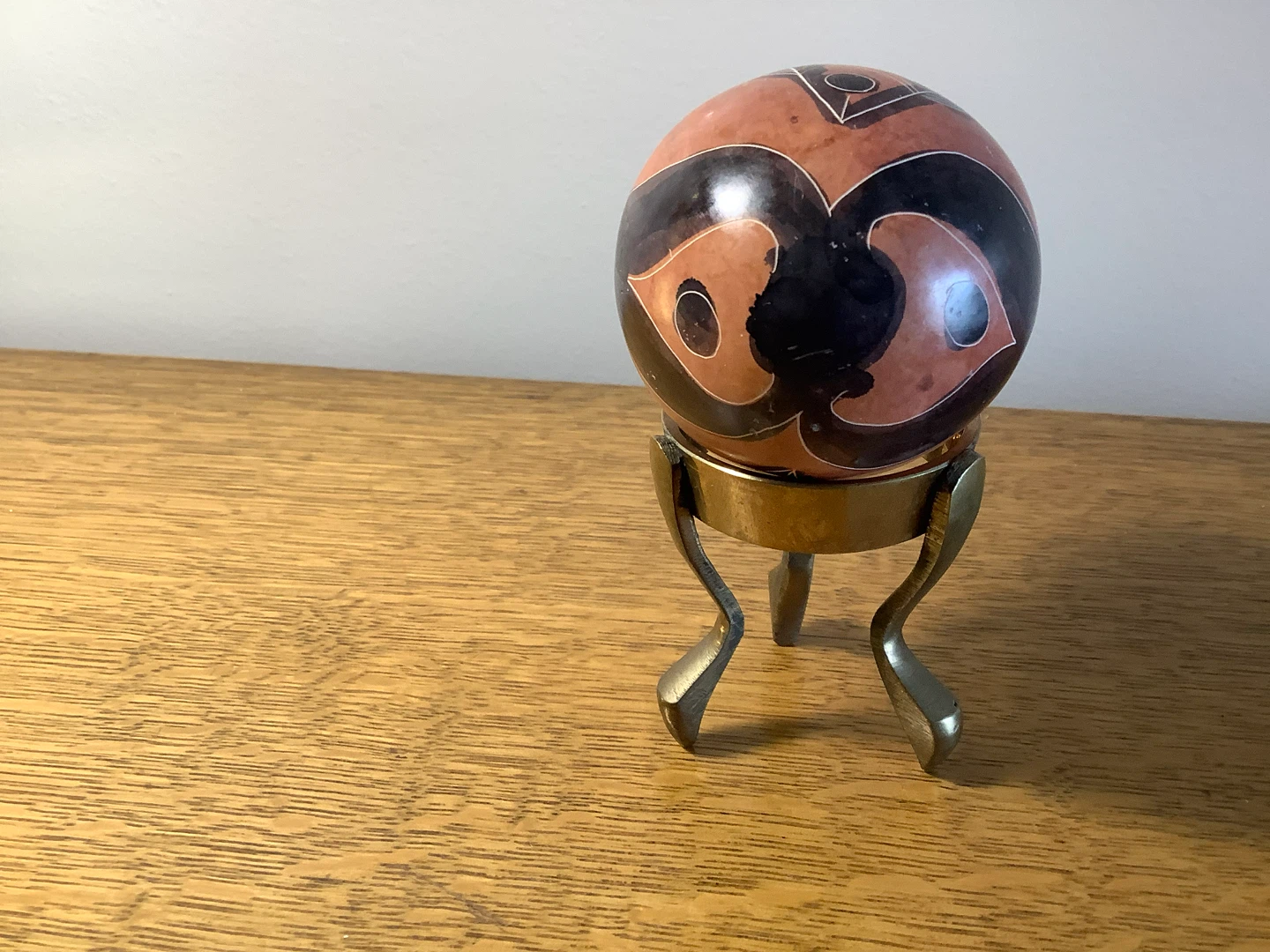 Vt Hd Crafted Soapstone Egg from Kenya 🐞 - photo 3