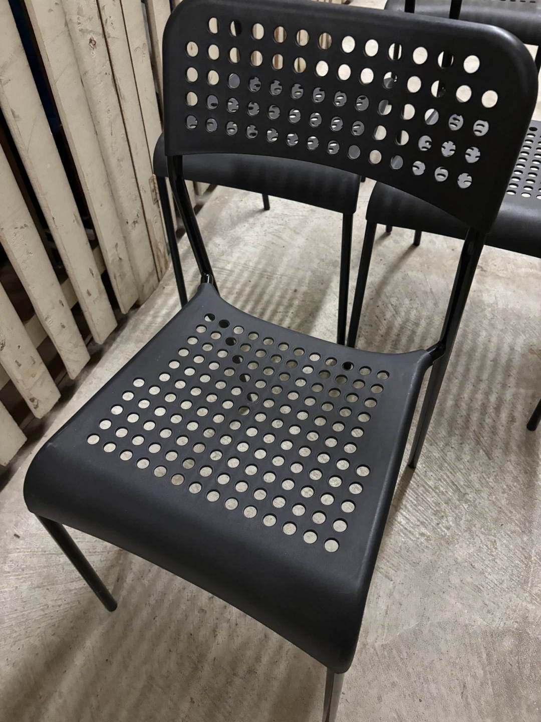 Set of 4 black IKEA PS 2012 chairs - photo 2