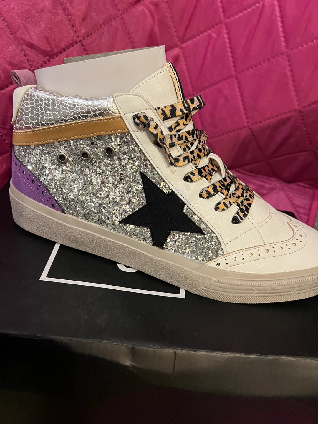 SHU SHOP Rina Sneakers Silver Sparkle