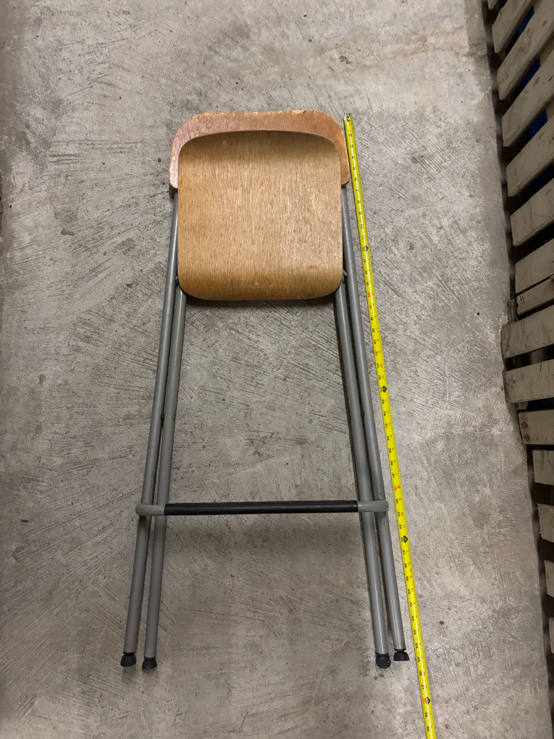 Set of 5 folding bar stools - photo 5
