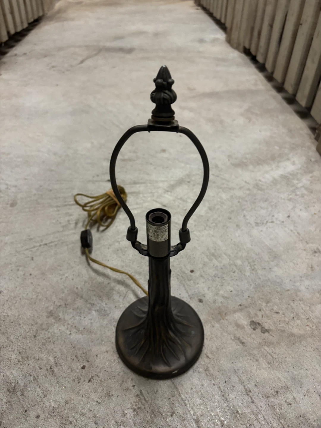 Vintage Metal Table Lamp Base