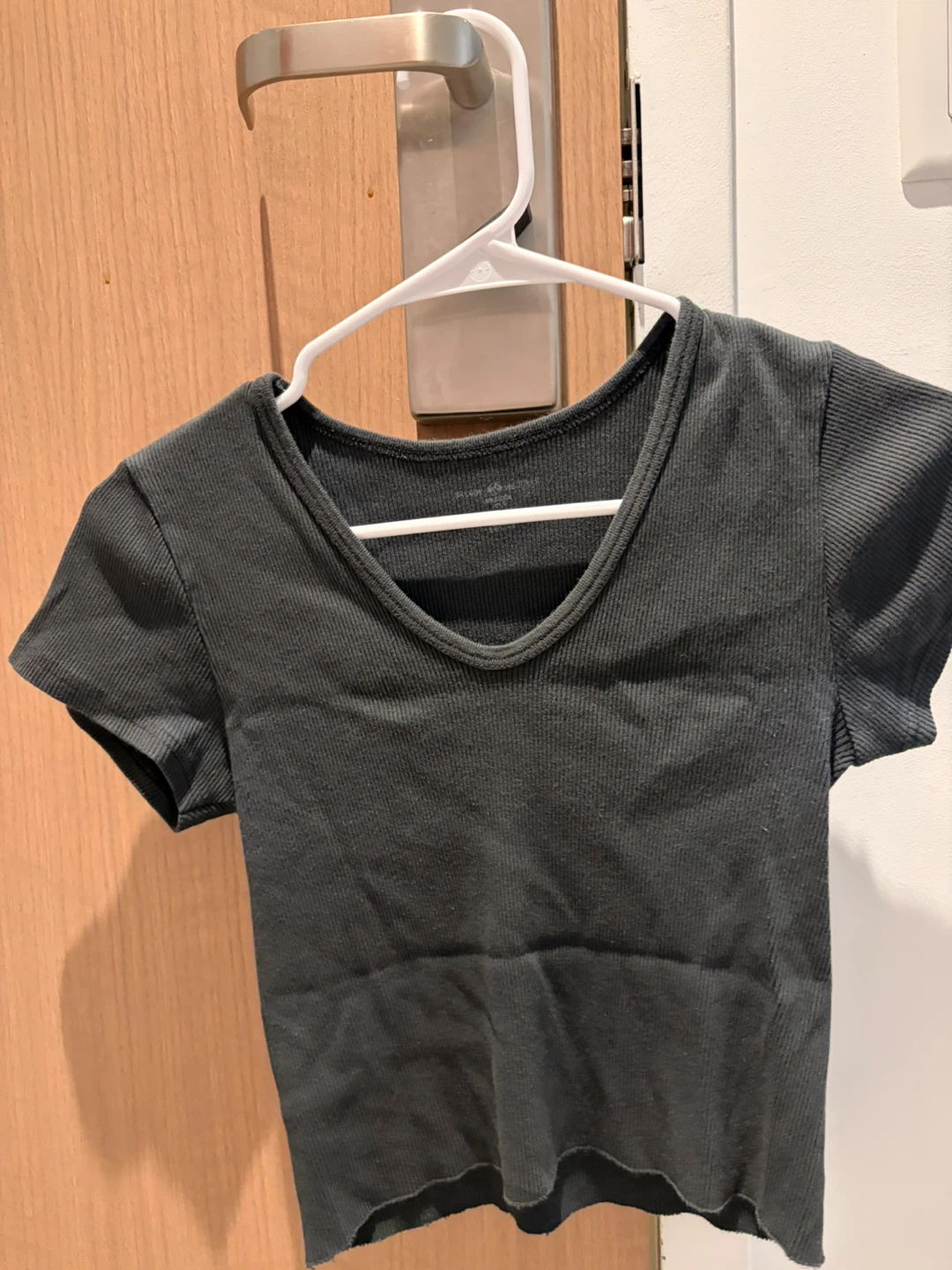 Rare Brandy Melville Ribbed V-Neck Top
