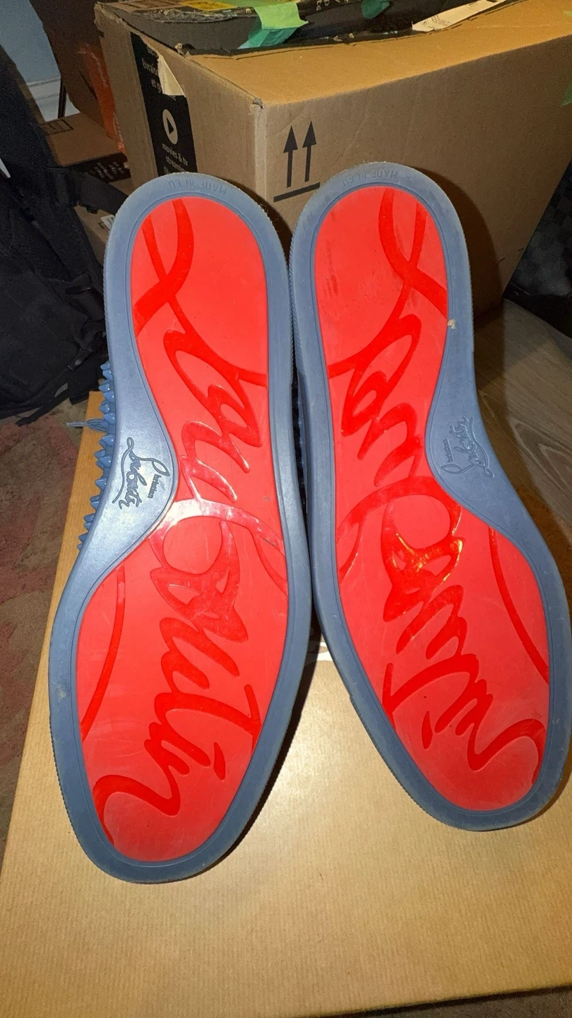 Christian Louboutin Spiked blue calf - photo 2