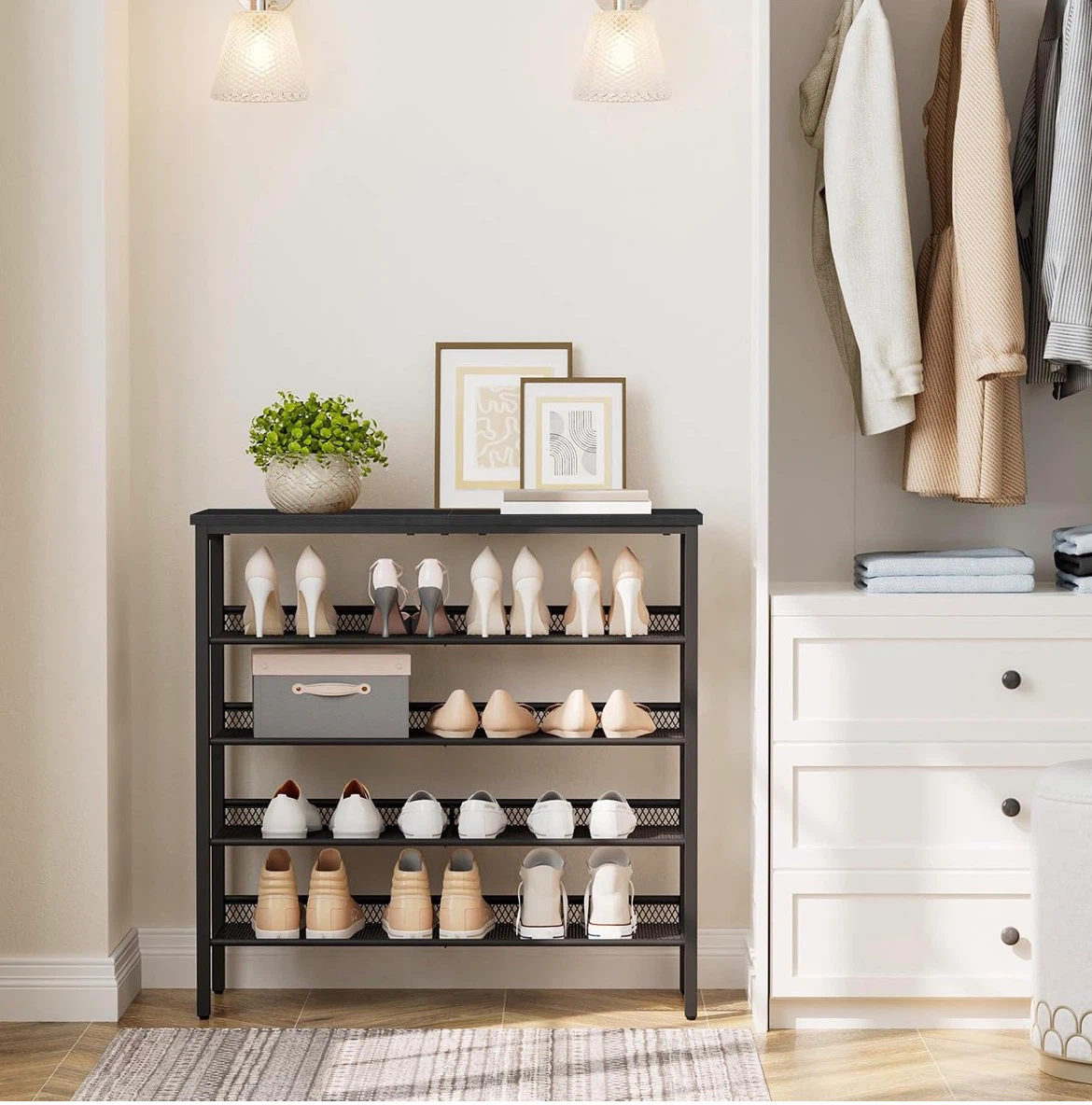 New 5-Tier Black Shoe Rack - photo 4