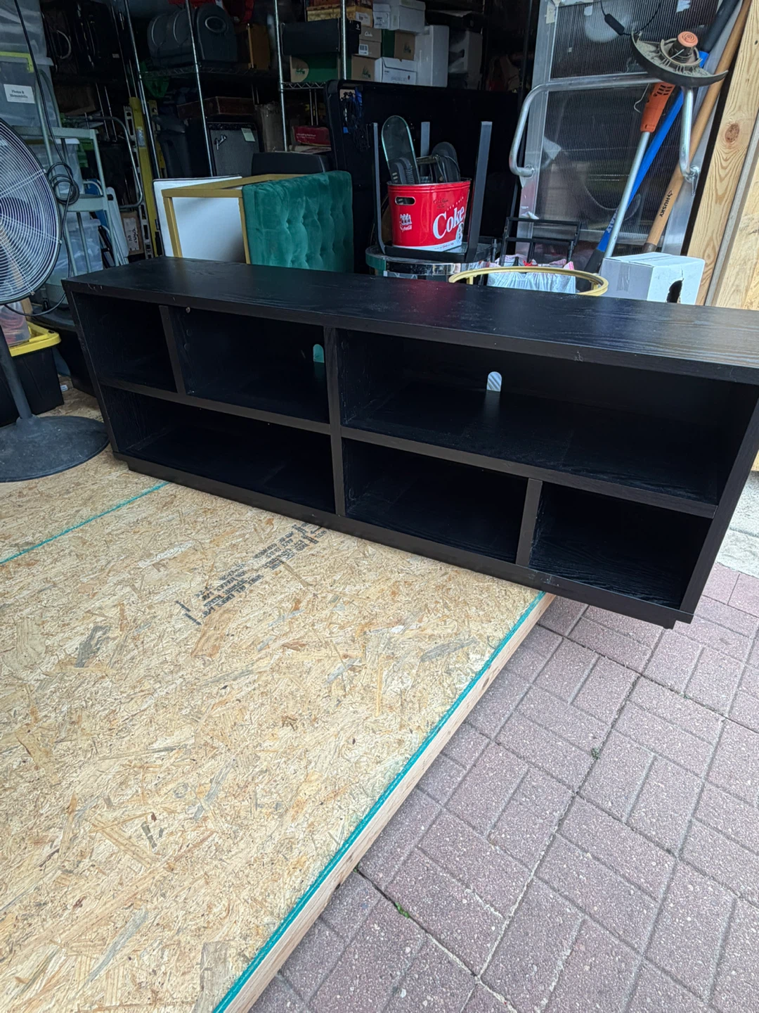 Black TV Media Console Stand