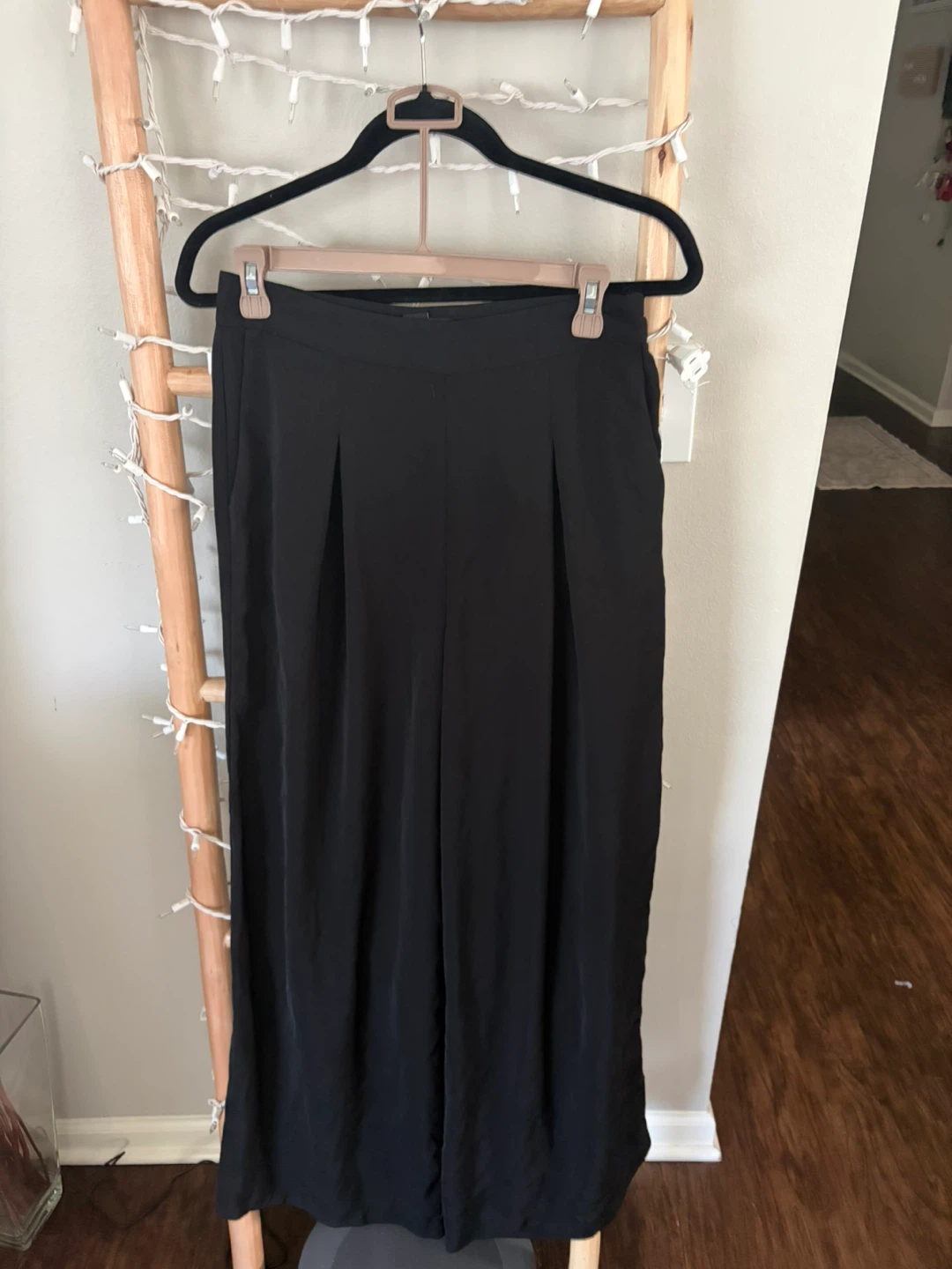 Forever 21 Black Wide-Leg Trousers Size M - photo 2