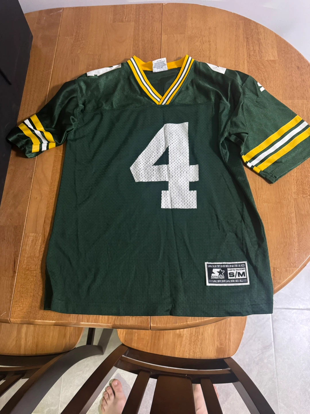 Kids Starter Green Bay Packers Favre #4 Jersey S/M