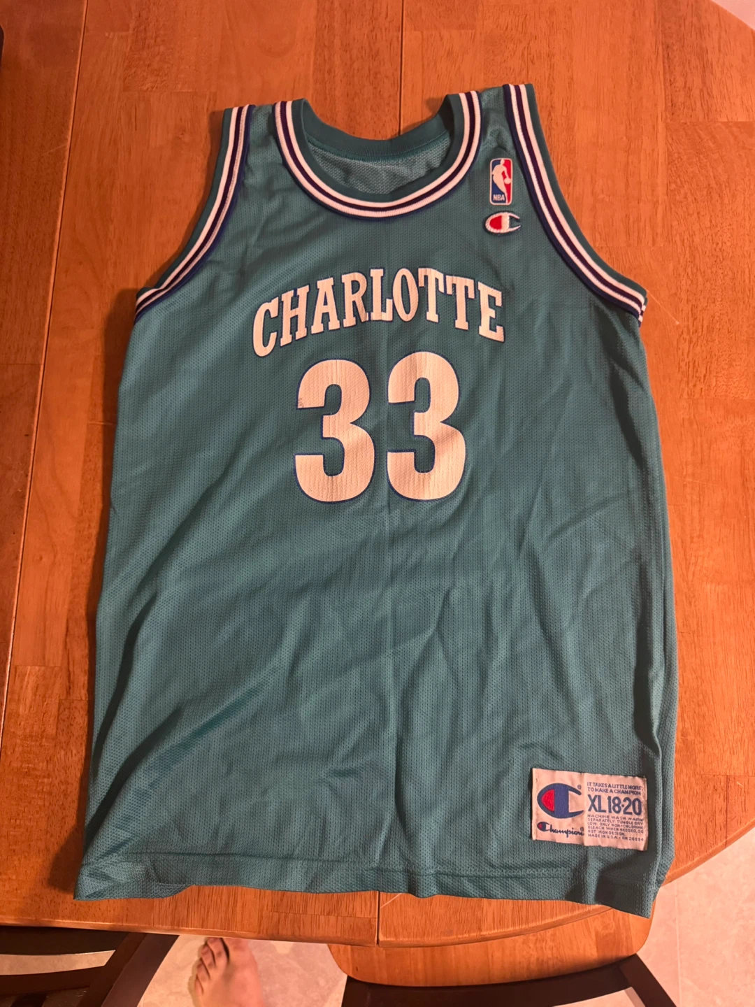 Kids Vintage Charlotte Hornets Mourning 33 Jersey