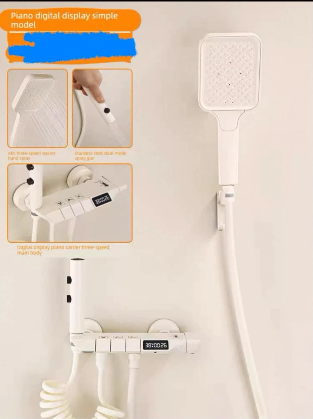 Digital Display Shower Set - photo 2