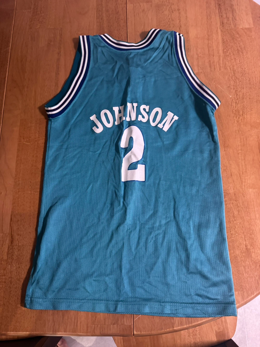 Kids Vintage Charlotte Hornets Johnson Jersey - photo 2