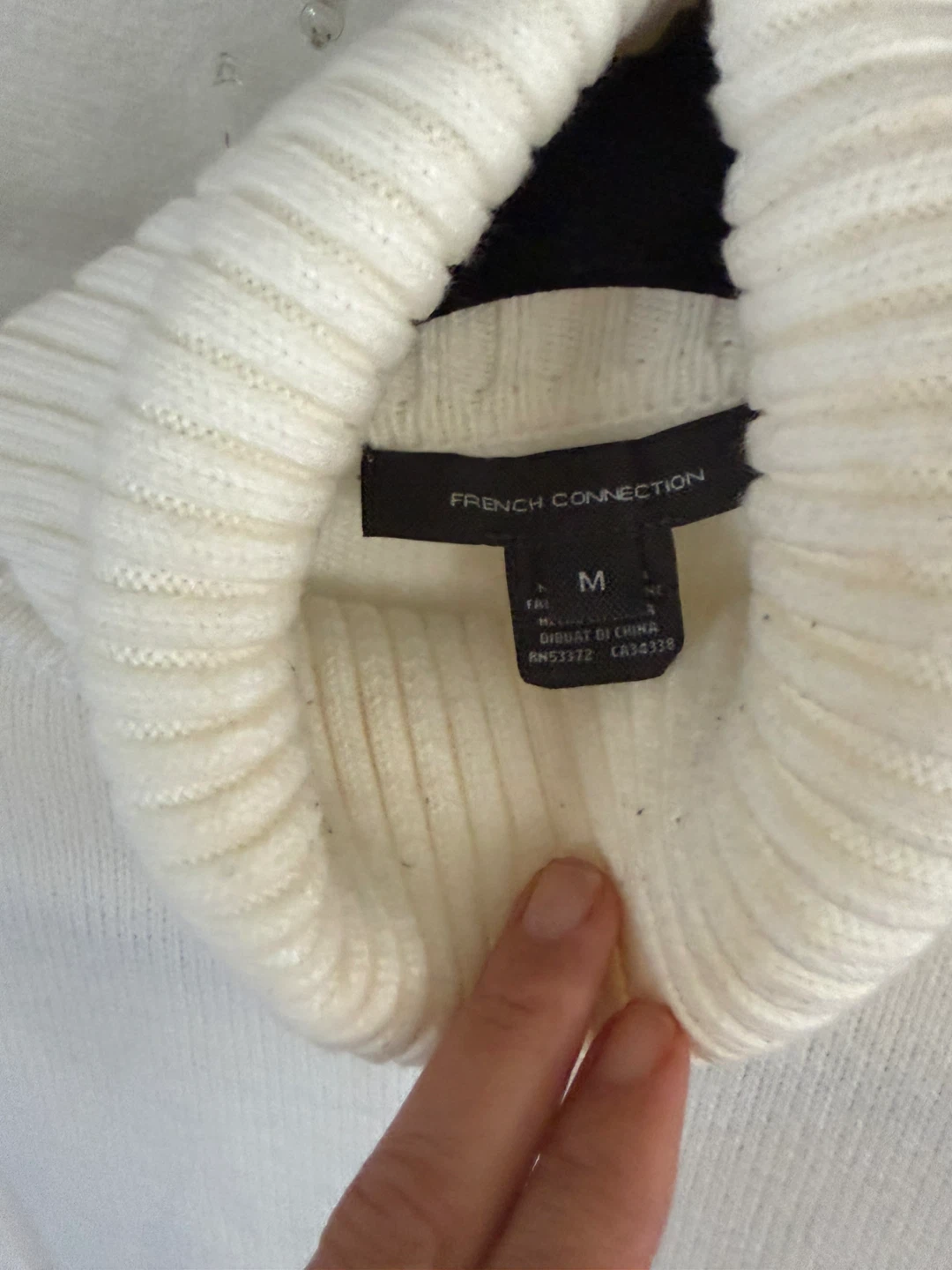 French Connection White Turtleneck Sweater - photo 3