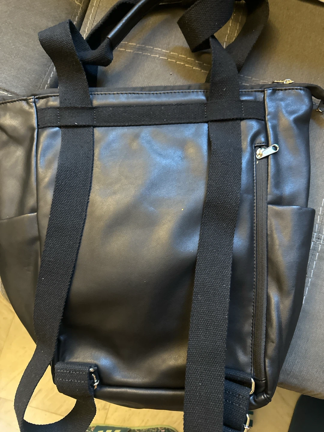Anello Black Faux Leather Tote Bag - photo 2