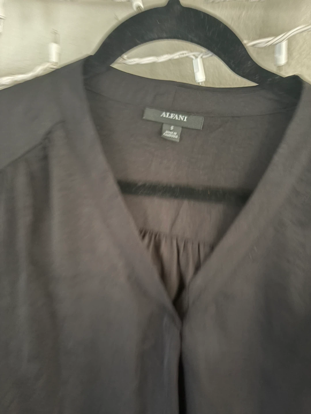 Alfani Black Short Sleeve Blouse - photo 3