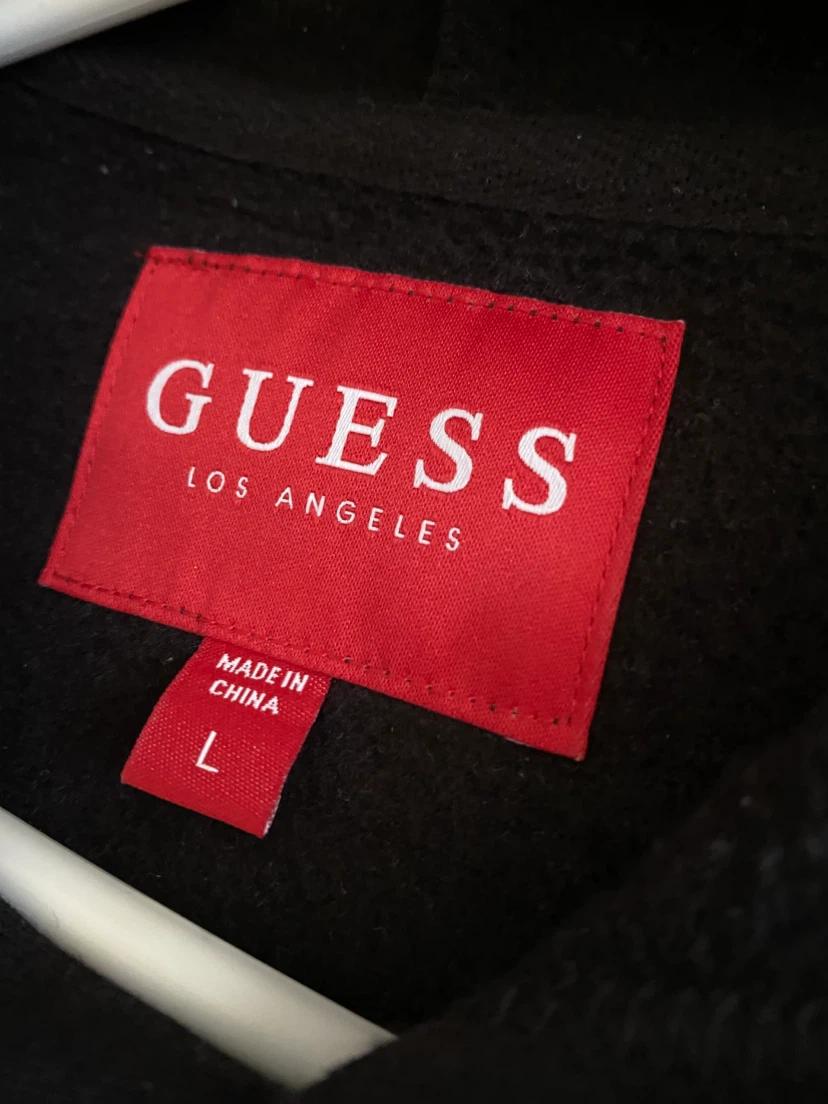 Guess Los Angeles Hoodie Black Grey Large - photo 3