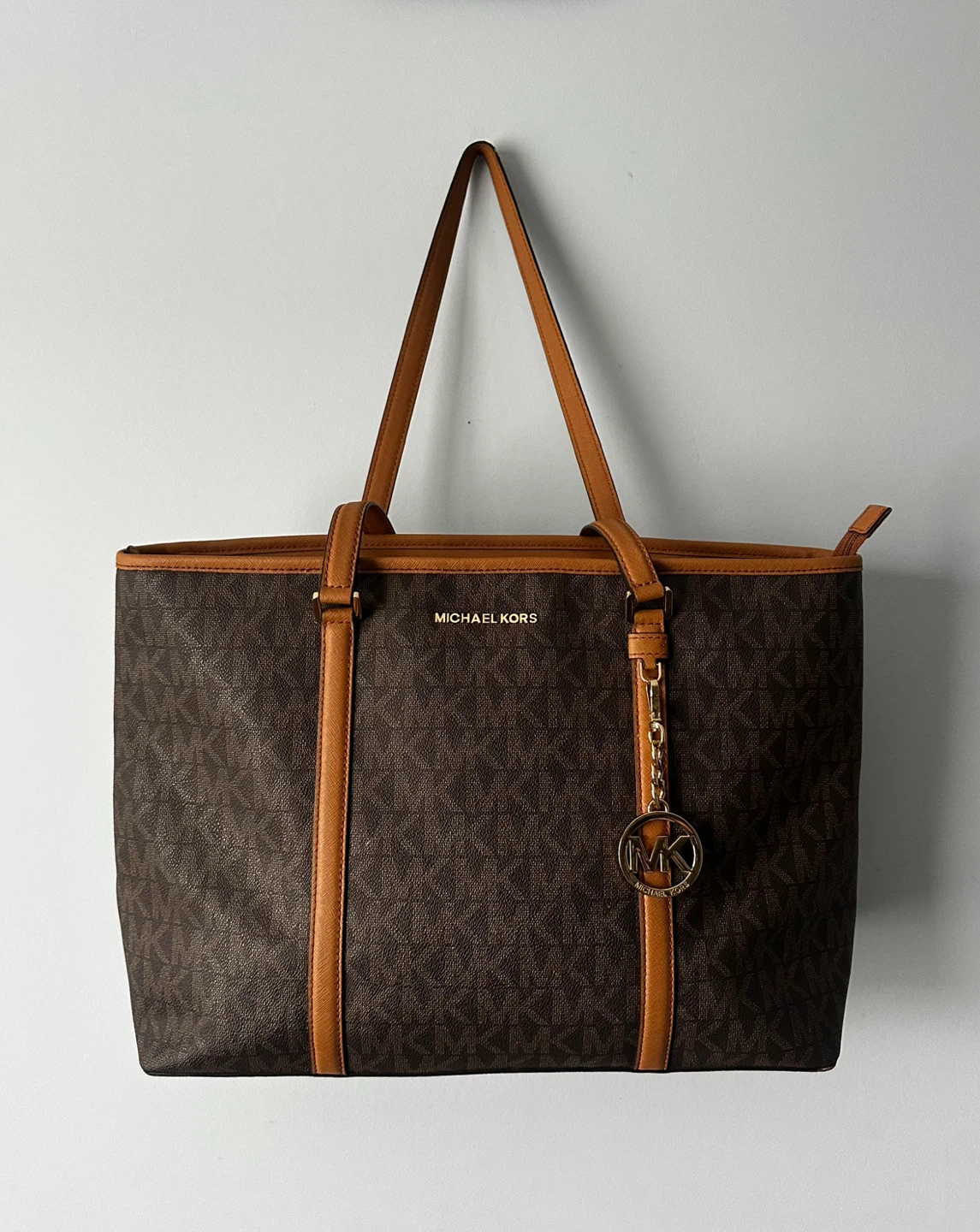 Michael Kors Brown Logo Tote Bag