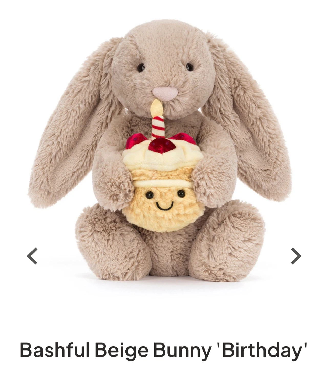 Jellycat Bashful Beige Bunny Birthday - photo 2