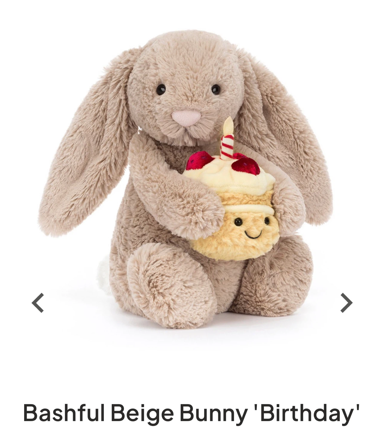 Jellycat Bashful Beige Bunny Birthday - photo 3