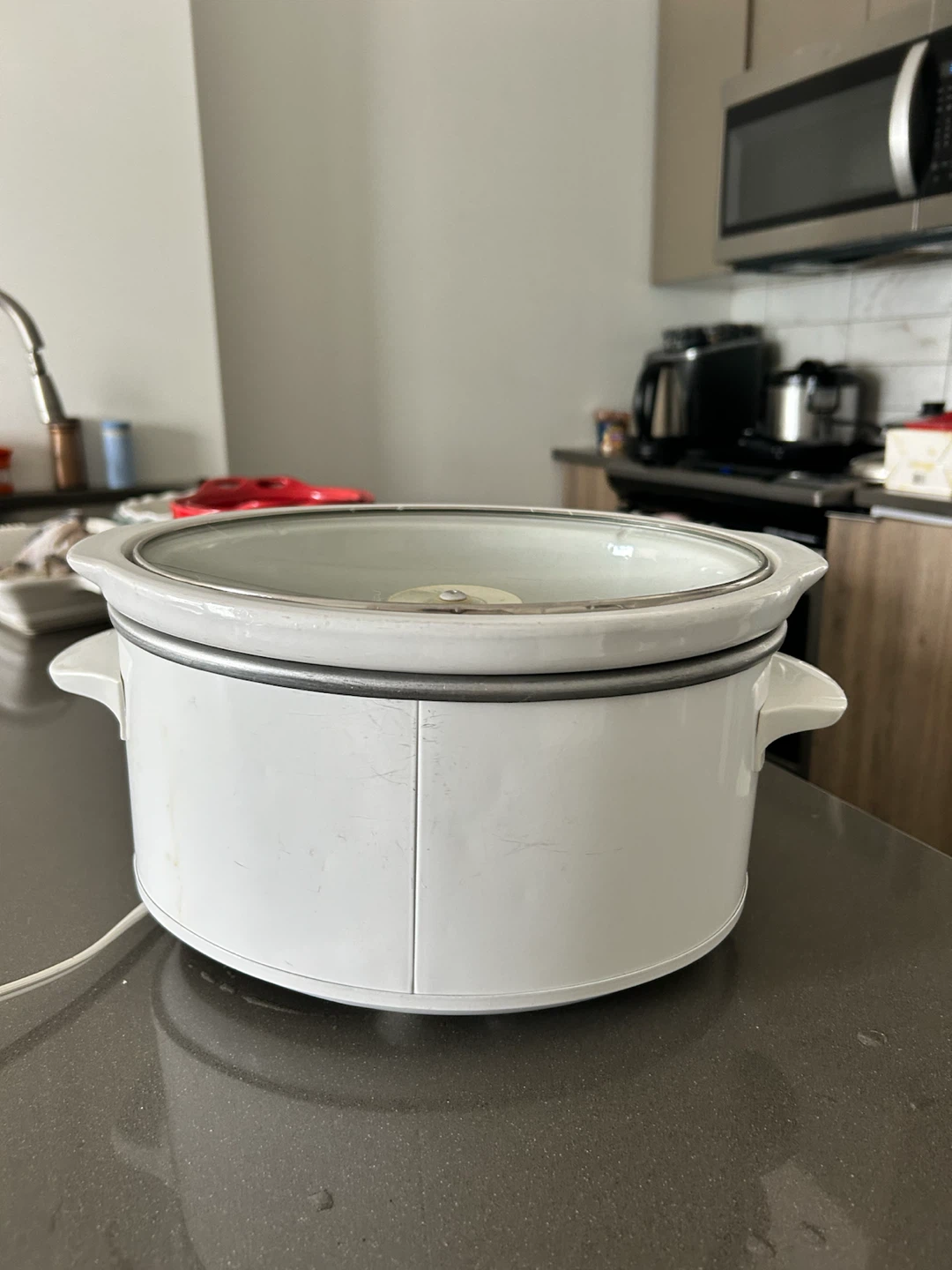 White Electric Slow Cooker