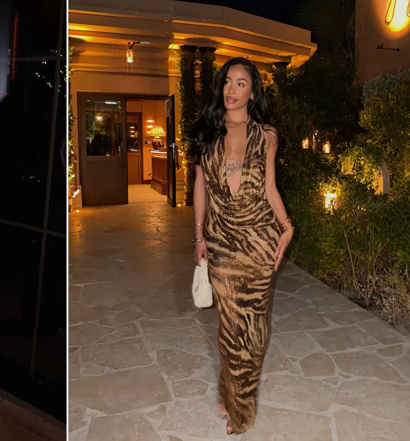 Fashion Nova Animal print maxi dress