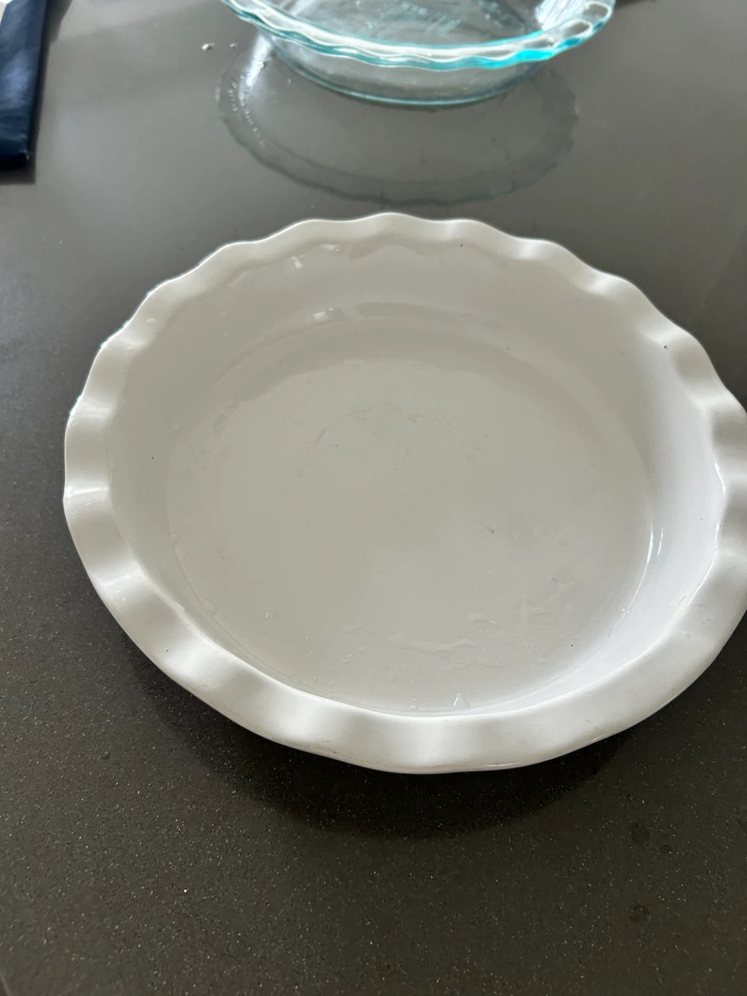 White Ceramic Pie Dish