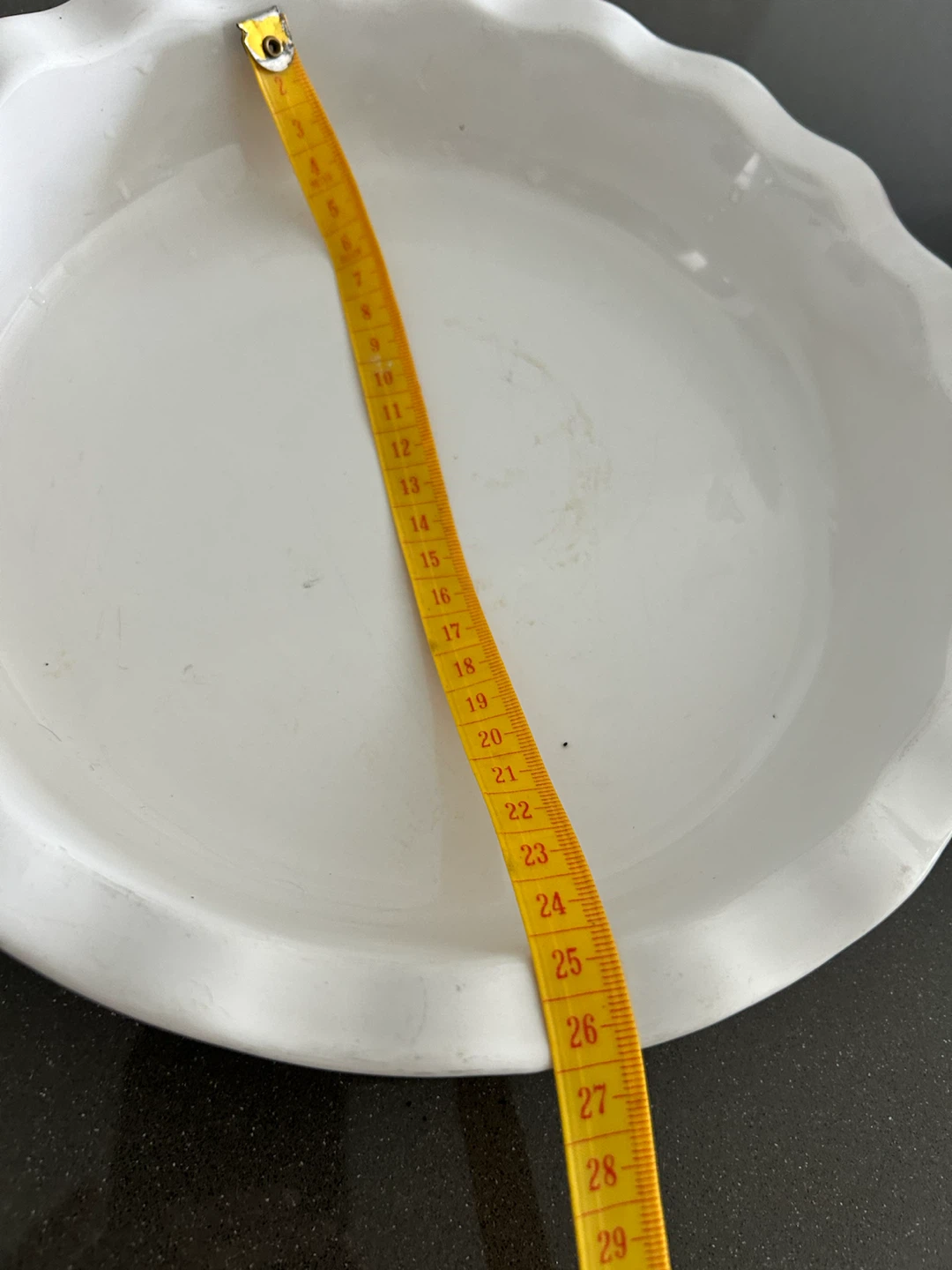 White Ceramic Pie Dish - photo 3