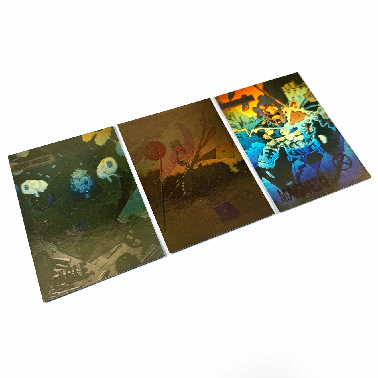 3x 1992 Marvel X-Men Hologram Cards