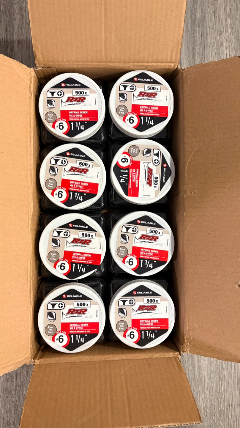 Drywall Screws #6 1-1/4"- Total 4000 Screws