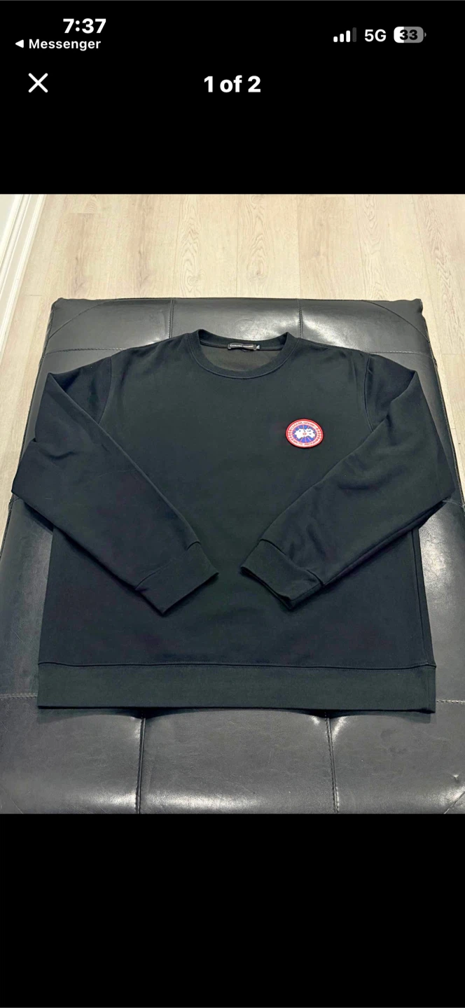 New Canada Goose Black Sweatshirt