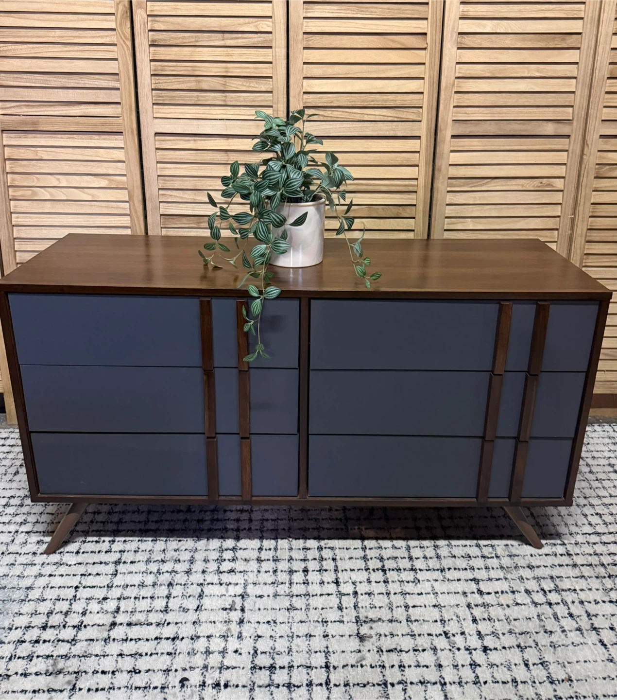 Mid-Century Modern Six-Drawer Dresser