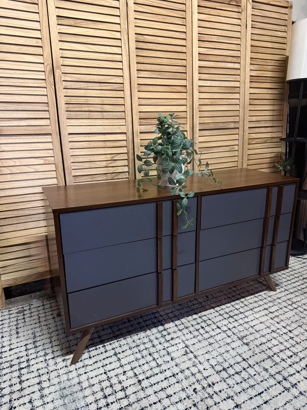 Mid-Century Modern Six-Drawer Dresser - photo 3