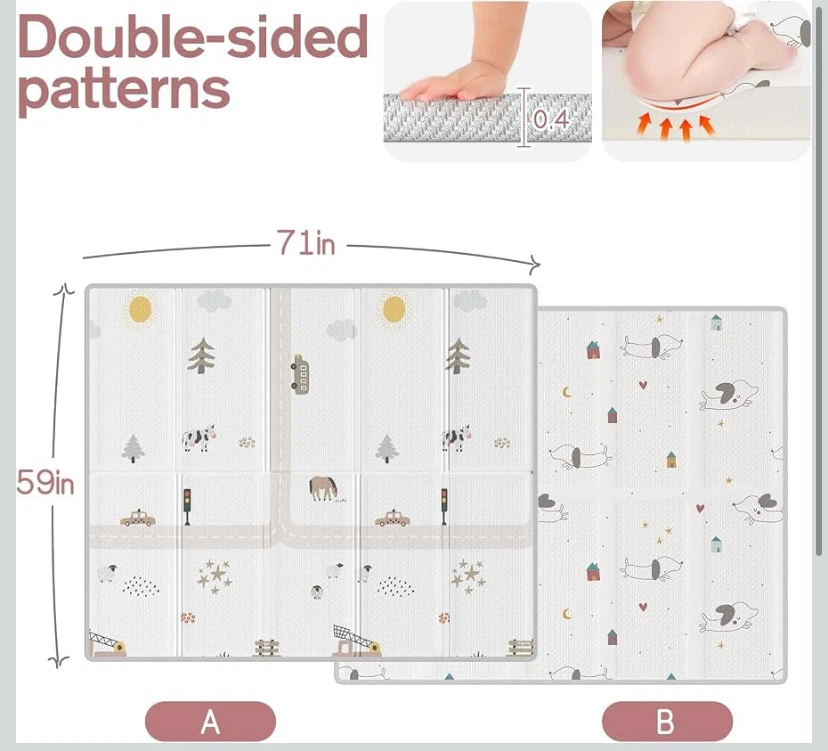 New Large Baby Play Mat Foldable - photo 2