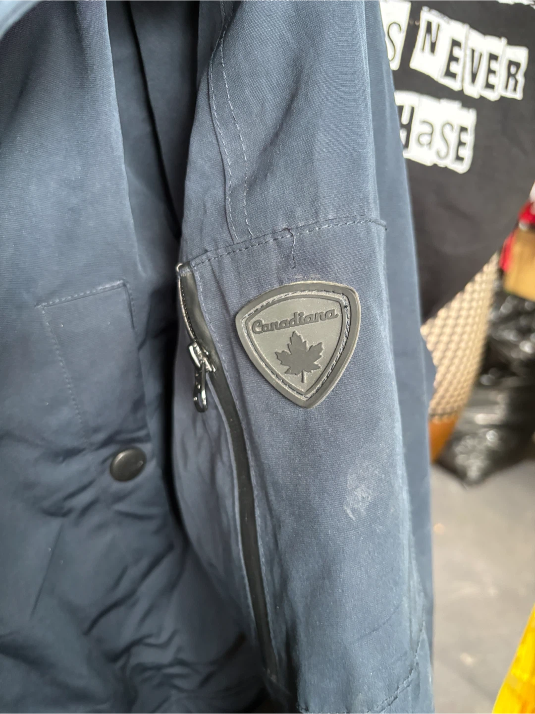 Canadiana Winter Parka - Navy Blue - Size XL - photo 2