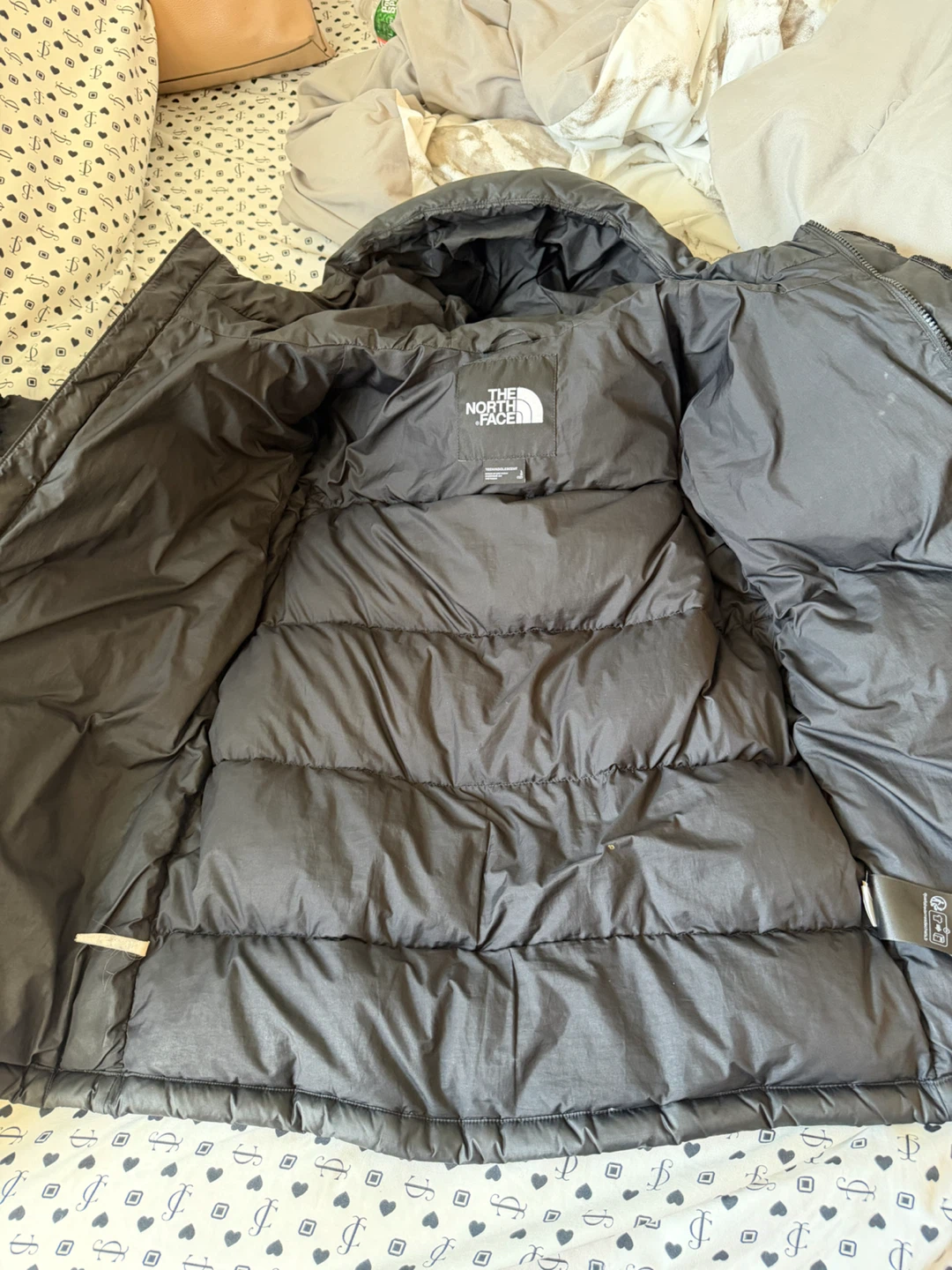 The North Face 600 Down Hooded Jacket Black