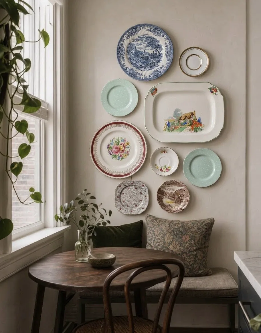 Unique Vintage Decorative Wall Plate Set (9 Pieces)🩵 - photo 2