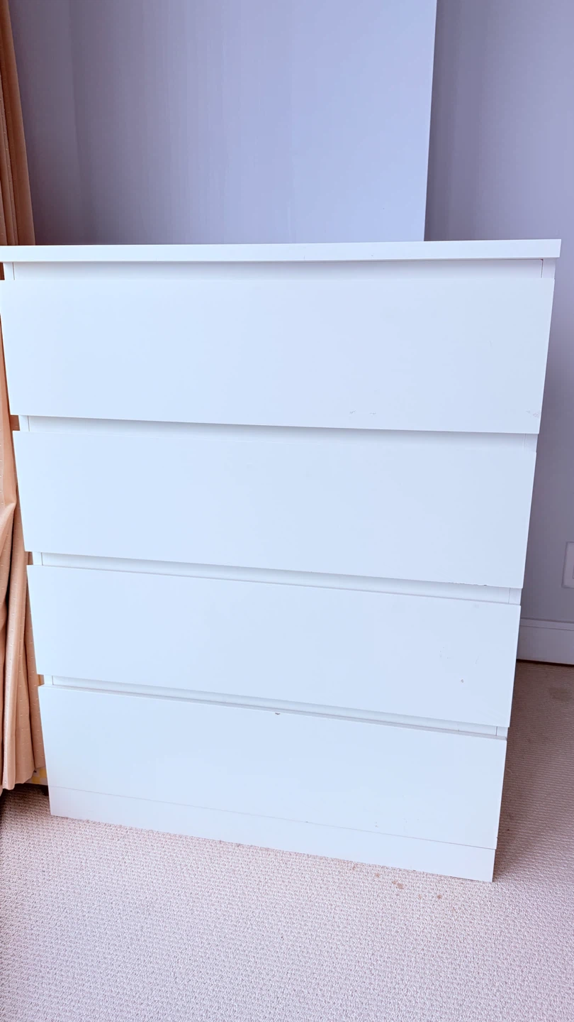IKEA Malm 4-Drawer Chest White - photo 3