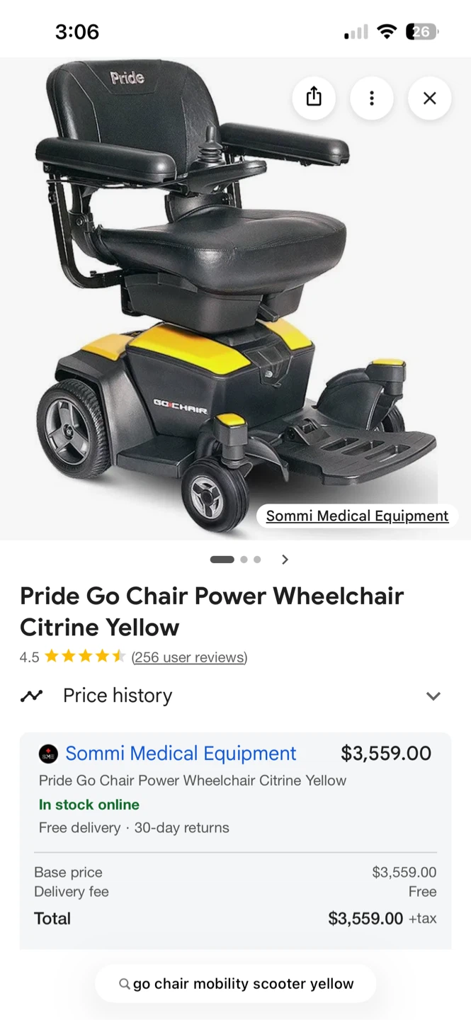 Go-Chair Portable Power Wheelchair - photo 2