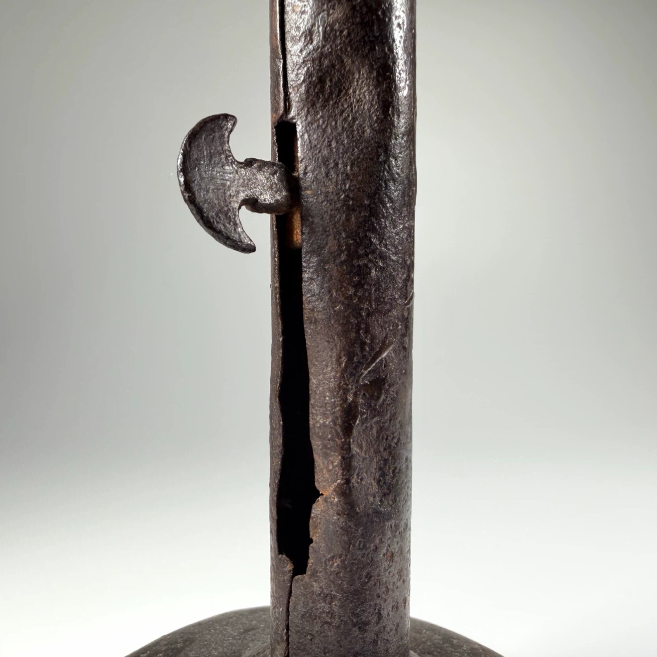 Antique Hog Scraper Candle Holder - photo 5