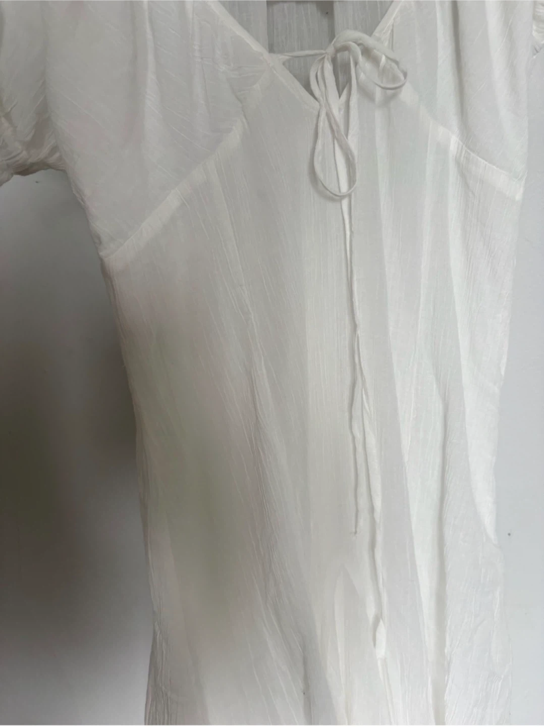 White midi dress Zara NWT size m - photo 3