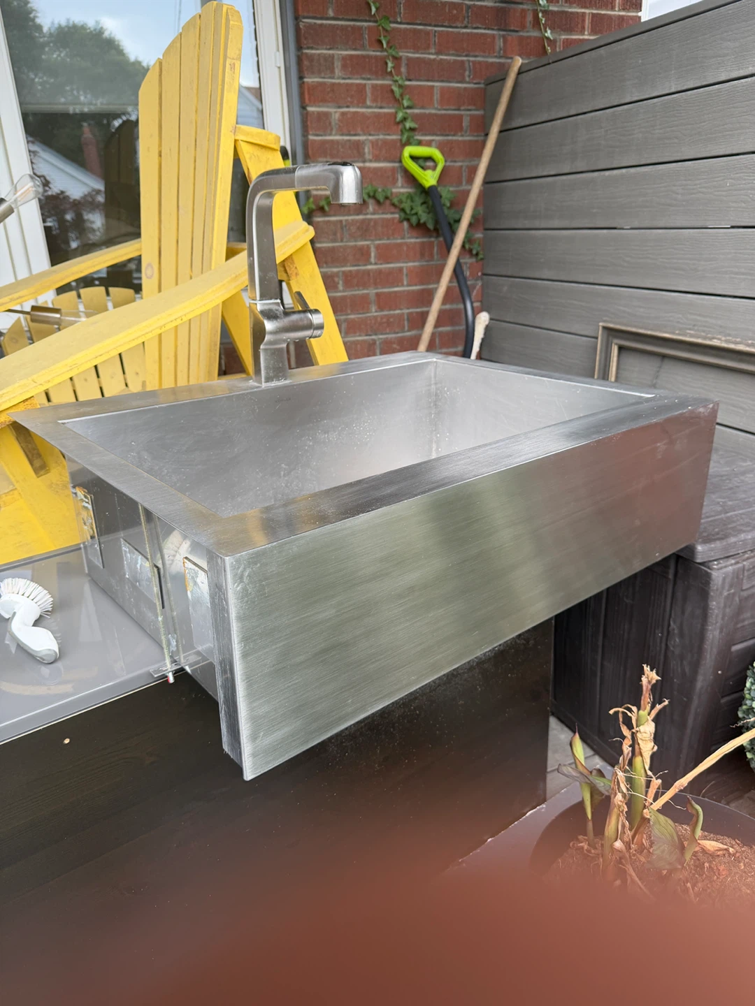 Kohler Vault Farmhouse Kitchen Sink and Purist Faucet