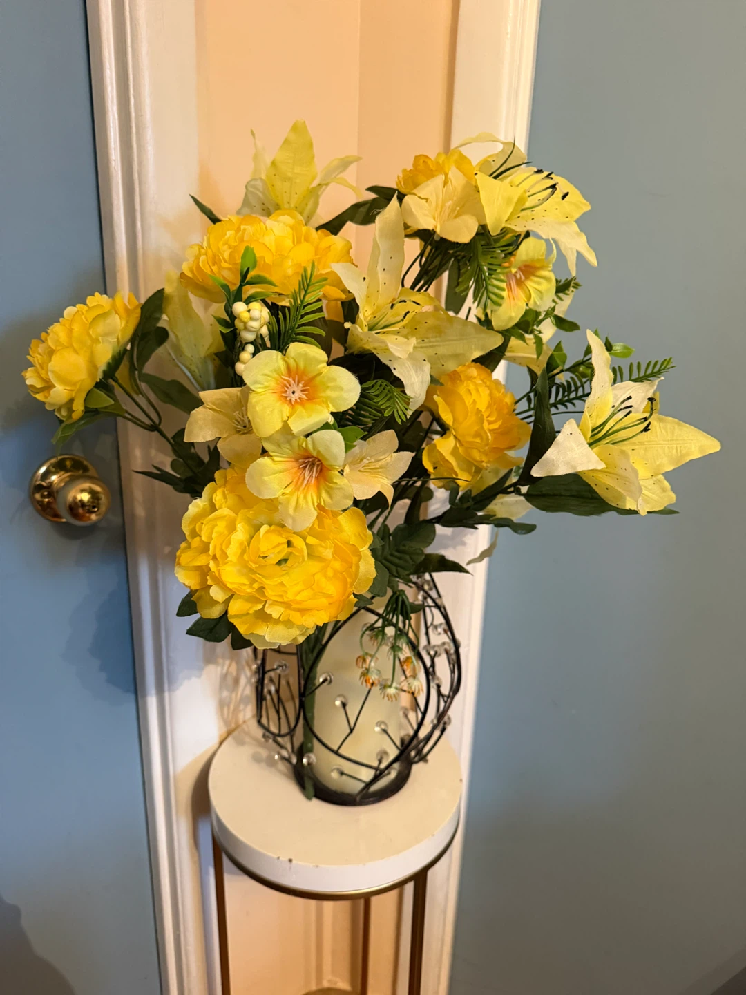 Artificial Yellow Flower Arrangement