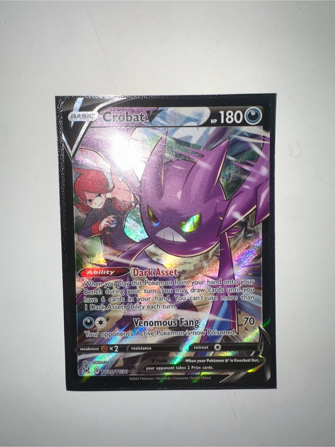 Crobat V TG20/TG30—Trainer Gallery Ultra Rare✨ - photo 2