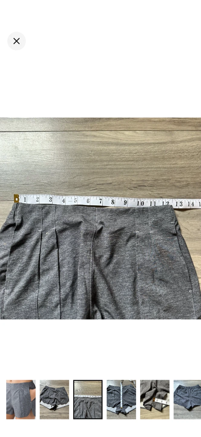 Lululemon Endeavour & Go Women's Shorts Grey Size 4 - photo 2
