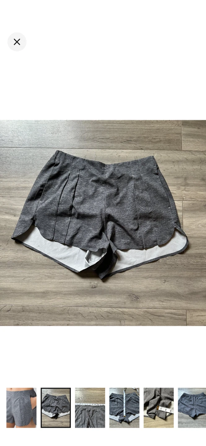 Lululemon Endeavour & Go Women's Shorts Grey Size 4 - photo 3