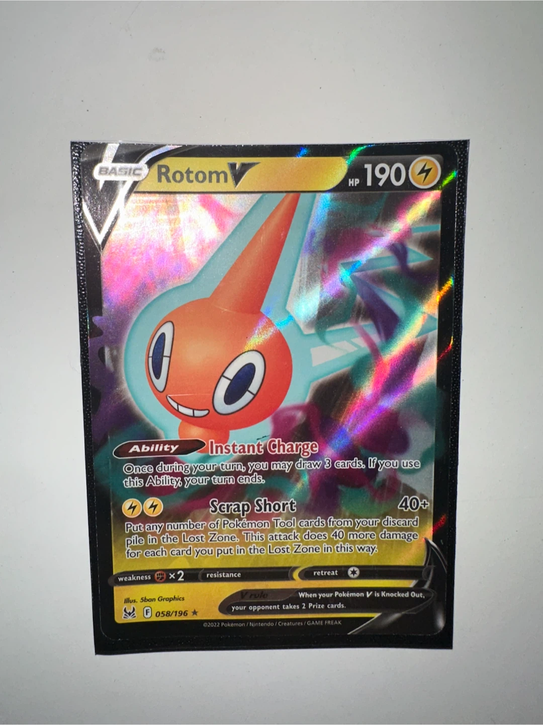 Rotom V 058/196—Lost Origin✨ - photo 2
