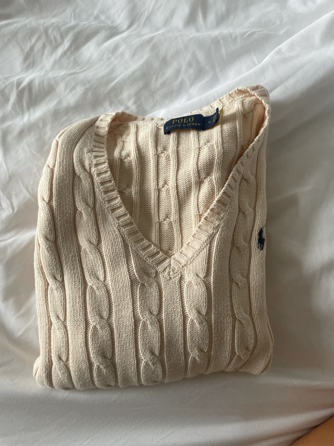 Polo Ralph Lauren Cable Knit V-Neck Sweater