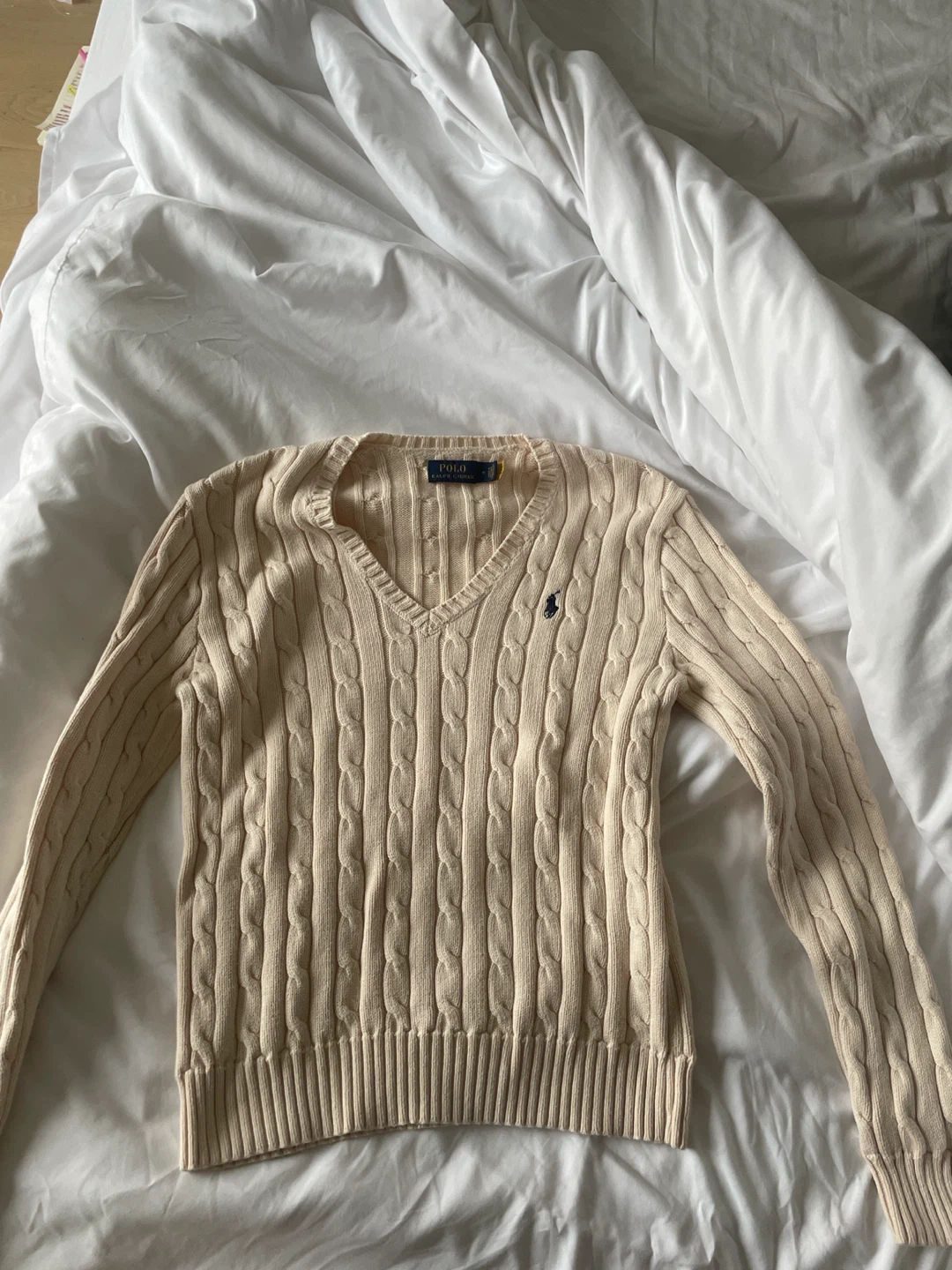Polo Ralph Lauren Cable Knit V-Neck Sweater - photo 2