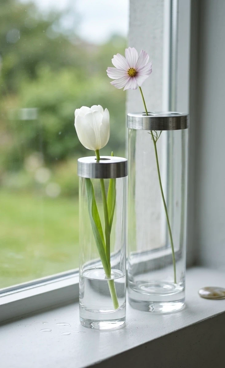 Glass Vase- Set of 2